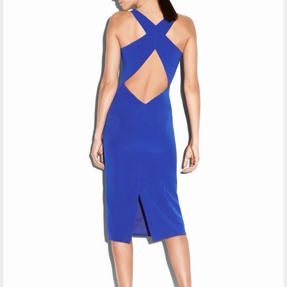 MILLY Cady stretch angular midi - Picture 2 of 6